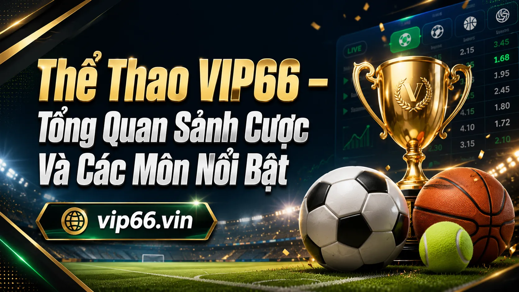 Thể Thao VIP66 – Tổng Quan Sảnh Cược Và Các Môn Nổi Bật 1 Thể thao VIP66 là gì
