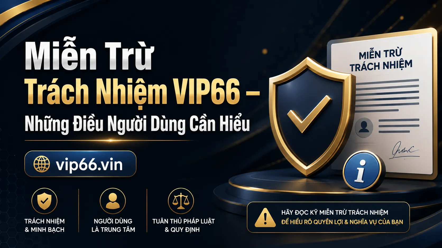 Miễn Trừ Trách Nhiệm VIP66 – Những Điều Người Dùng Cần Hiểu 1 Miễn trừ trách nhiệm VIP66 là gì