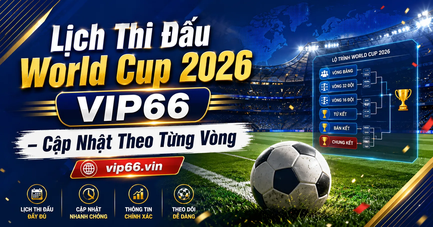 Tổng quan về lịch thi đấu World Cup 2026 VIP66
